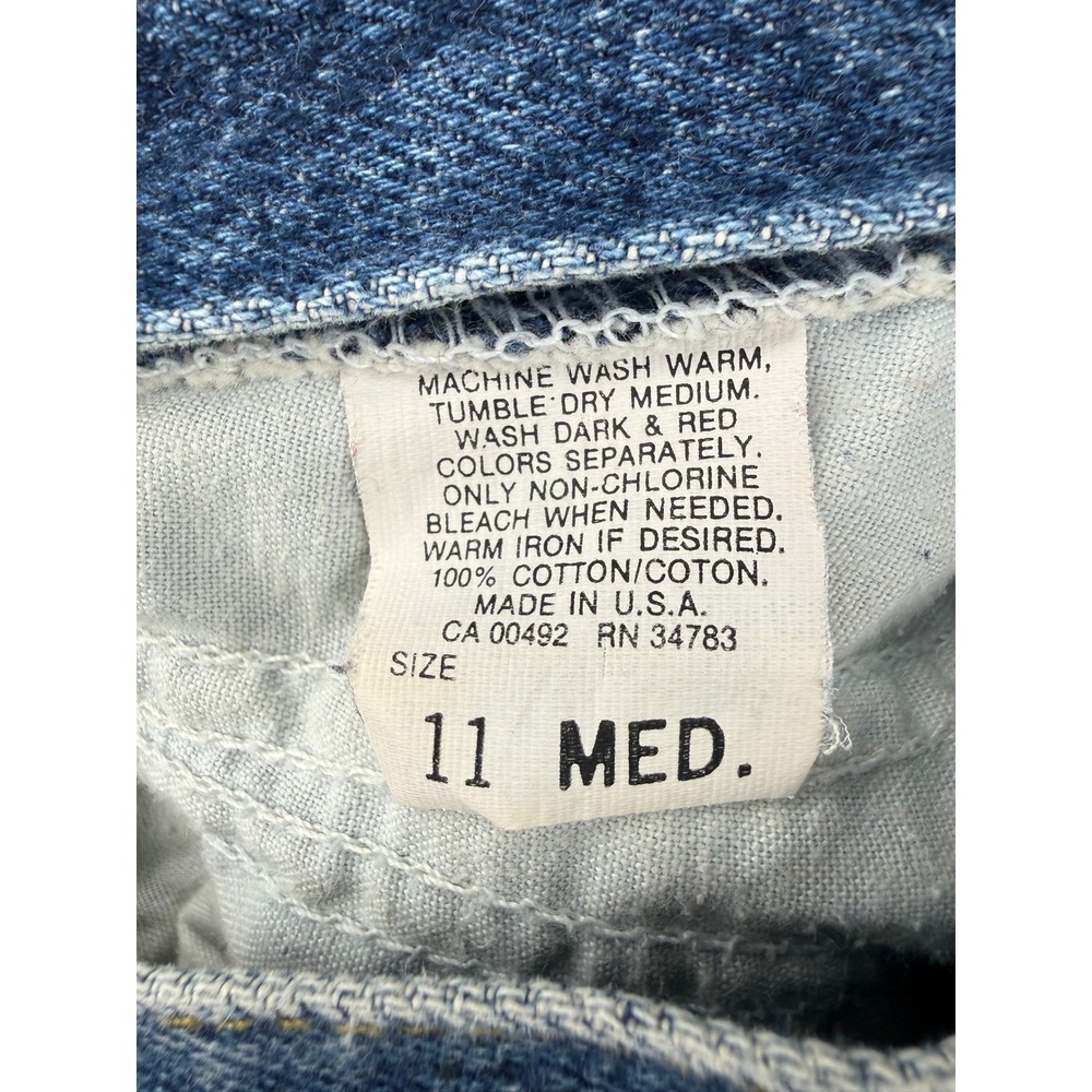 Vintage Lee Riders Jeans High Waist Tapered USA Womens 11 Acid Wash - Picture 4 of 12
